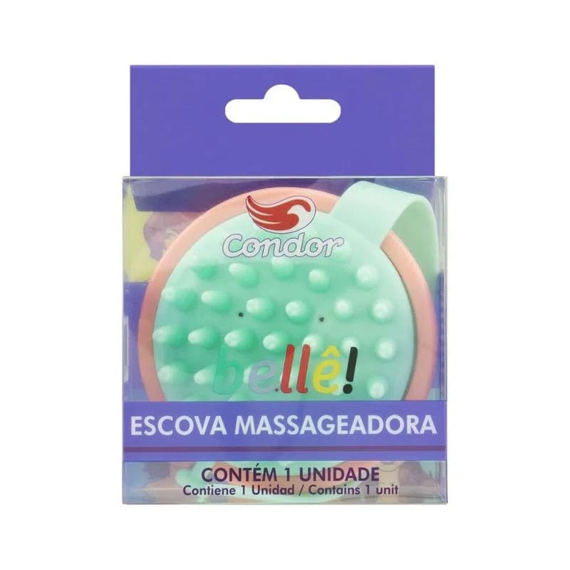 Escova Massageadora Capilar Belle Condor