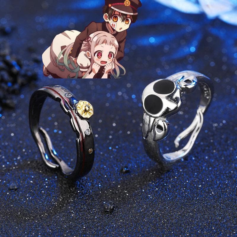 Anime Hanako-kun Anéis Yashiro Nene Cosplay Ajustável Masculino Feminino Anel Jóias Prop Acessórios Presente
