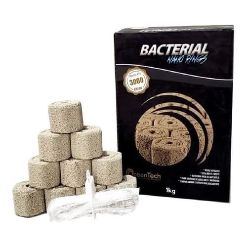 Mídia Biológica OceanTech Nano Rings Bacterial 3000L Filtragem Para Aquário Sump