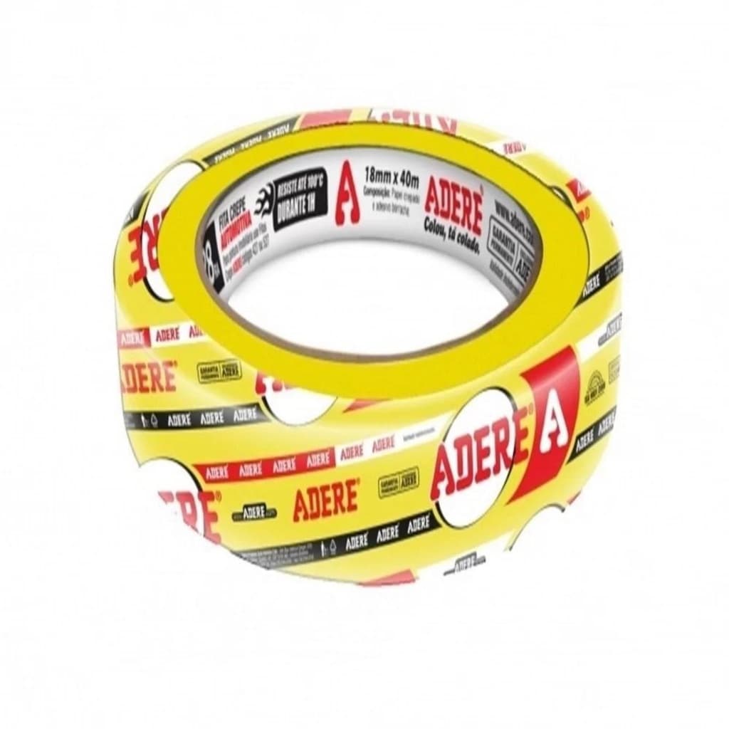 ADERE FITA CREPE AUTOMOTIVA AMARELA  A128RA/S 24MMX40M