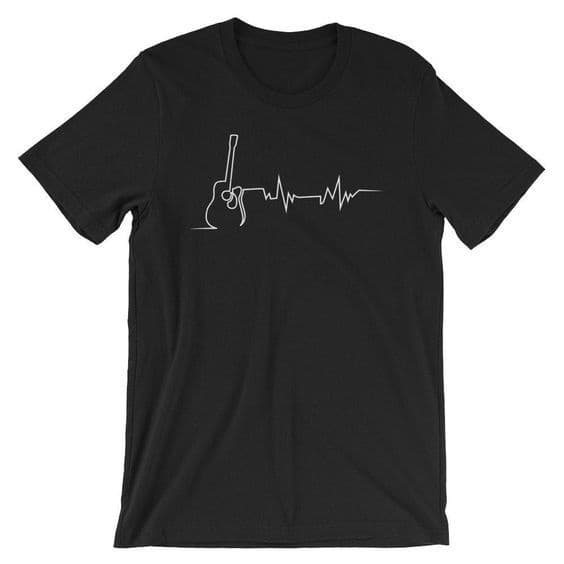 Camiseta Violão Instrumento Musical Camisa Streetwear Algodão - Confortável Estilo Moda Unissex Envio Rápido