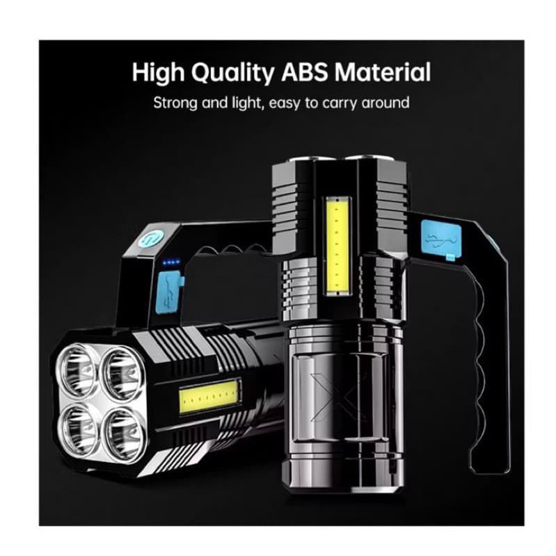 Lanterna MAIS forte do mundo Led Potente 1500m 4 Recarregável Usb Portátil Ultra Brilhante Com Uso Externo De Longo