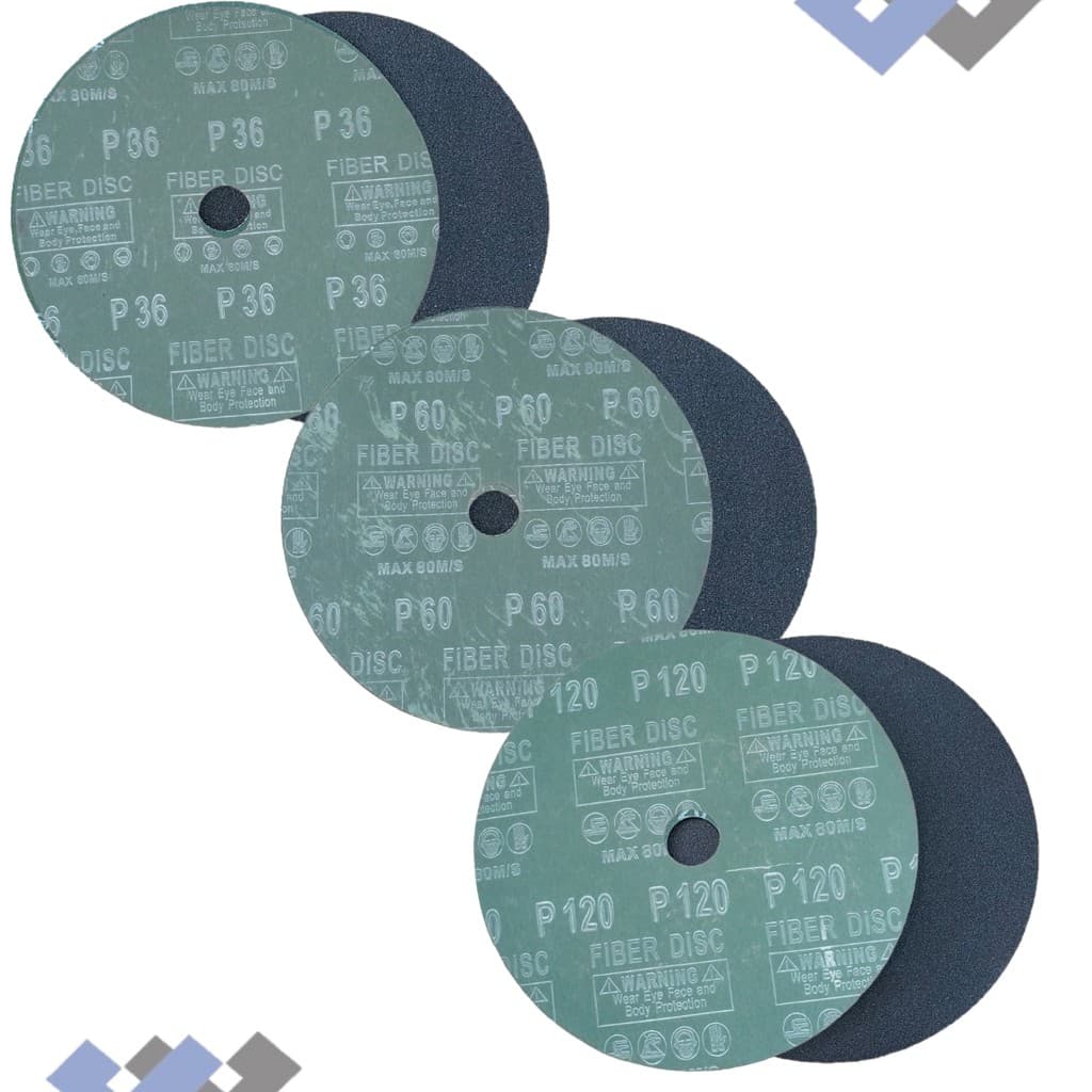 Kit 15 Disco de Fibra 180mm G 36/60/120 Granito Marmoraria