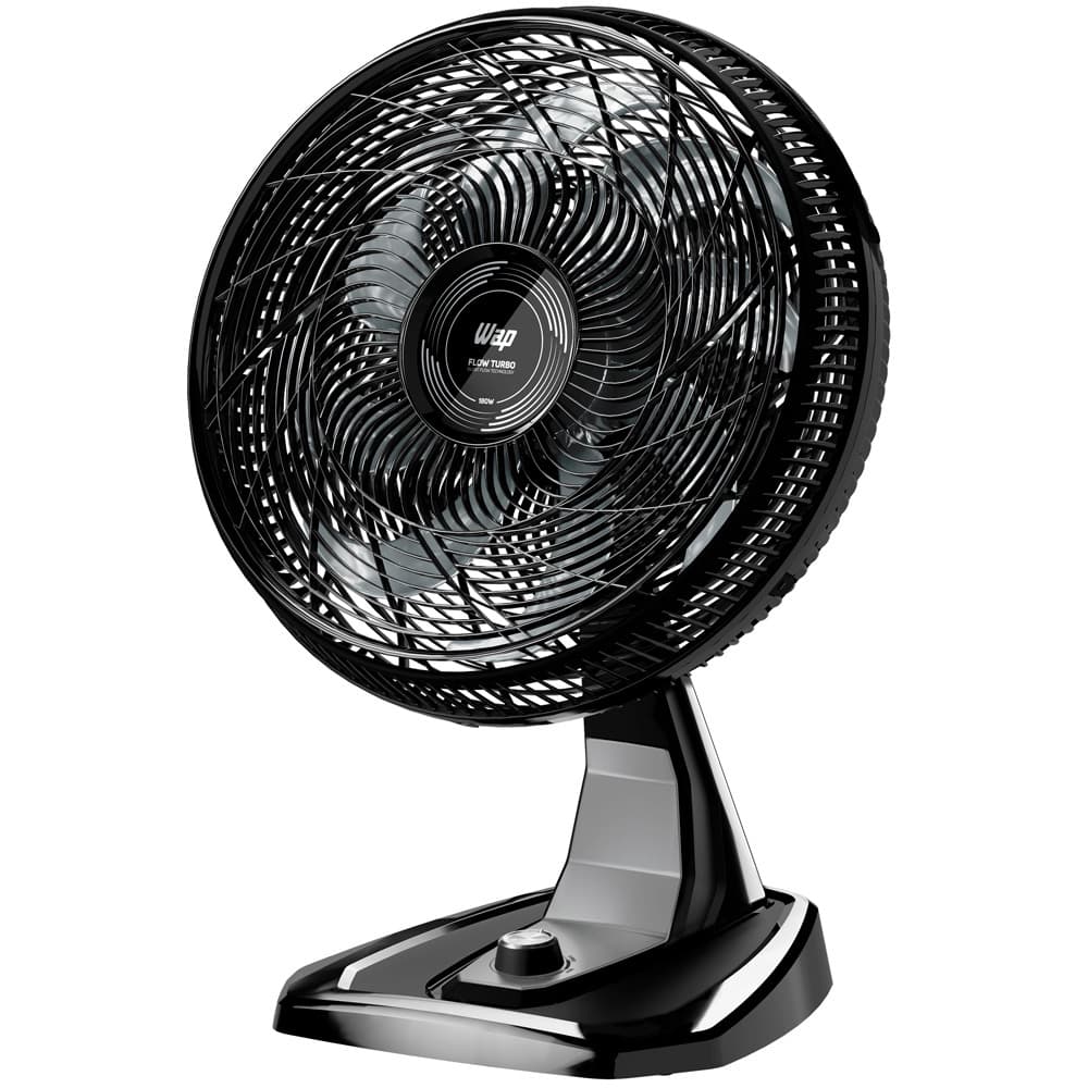 Ventilador Silencioso Mesa e Parede Flow Turbo 180w 8 Pás 3 Velocidade Wap