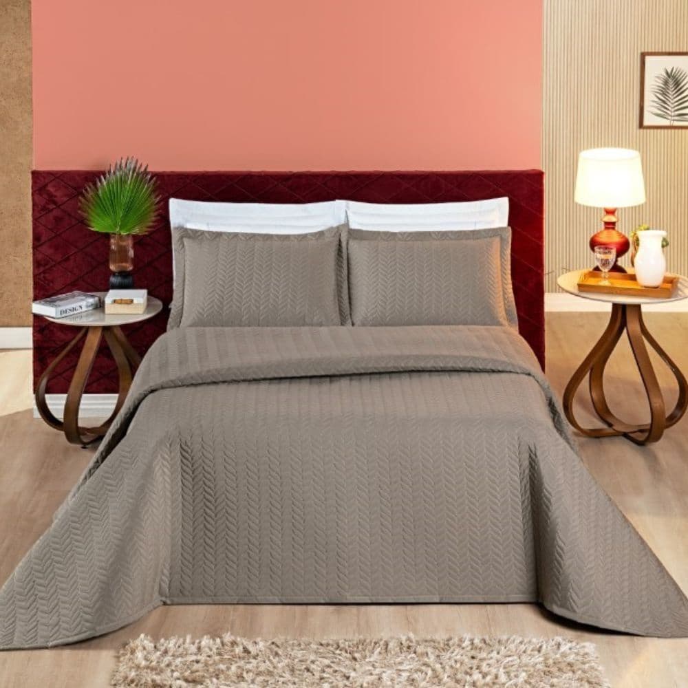 Cobre Leito Allure Casal Queen 3 Peças Micropercal 200 Fios