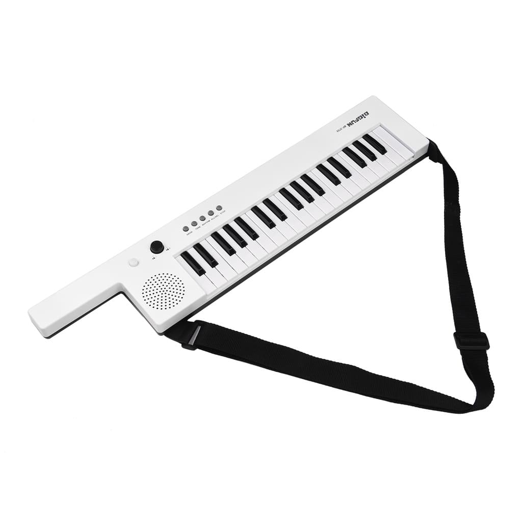 Mstudio Guitarra Piano Eletrônico Com Mini Teclado De 37 Teclas Infantil Recarregável