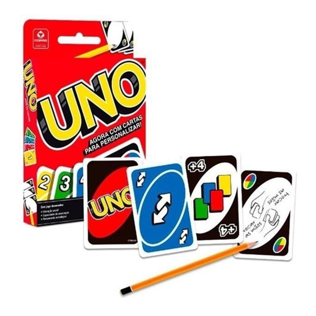 Jogo Uno Original 114 Cartas  Mattel Carta personalizada Jogos de Mesa Tabuleiro Presente Infantil