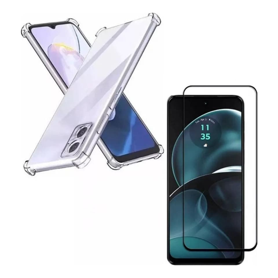 Capa Case Capinha Anti Impacto Compatível Com Moto G54 5G + Película 3D Vidro Temperado