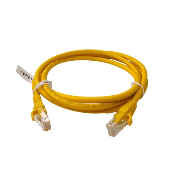 Cabo Rede Alta Velocidade Internet Patch Cord Flat 1.5m Amarelo Seccon