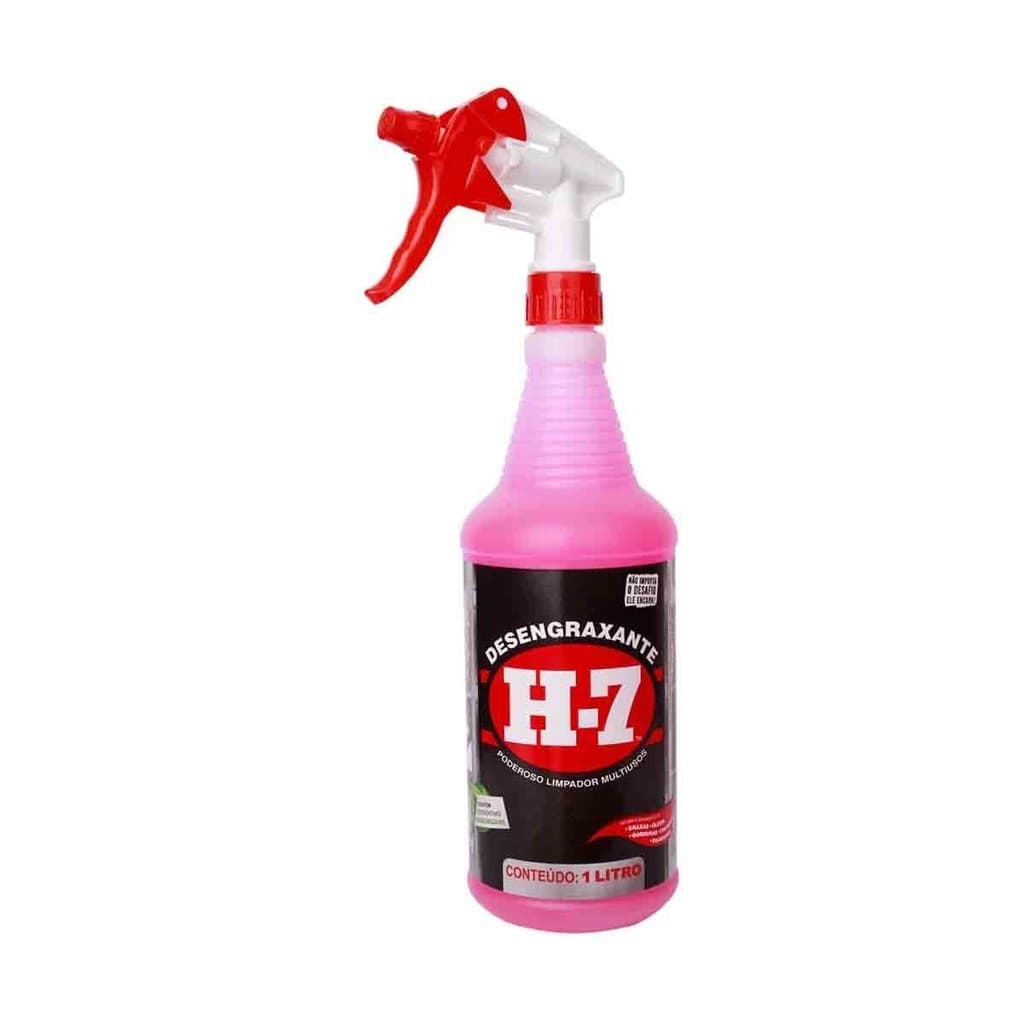 Desengraxante Biodegradável H7 Spray 1 Litro para Limpeza Pesada de Graxa Óleo e Gordura