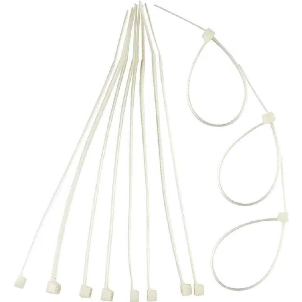 Cinta Plástica Fita Prendedor Lacre Braçadeira Enforca Gato 3 X 150mm 100 Unidades