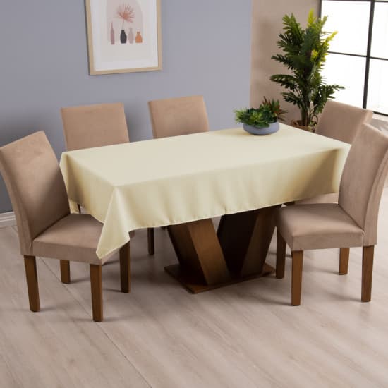 Toalha de Mesa 4 Lugares Basic 145x140cm Liso Tecido Oxford