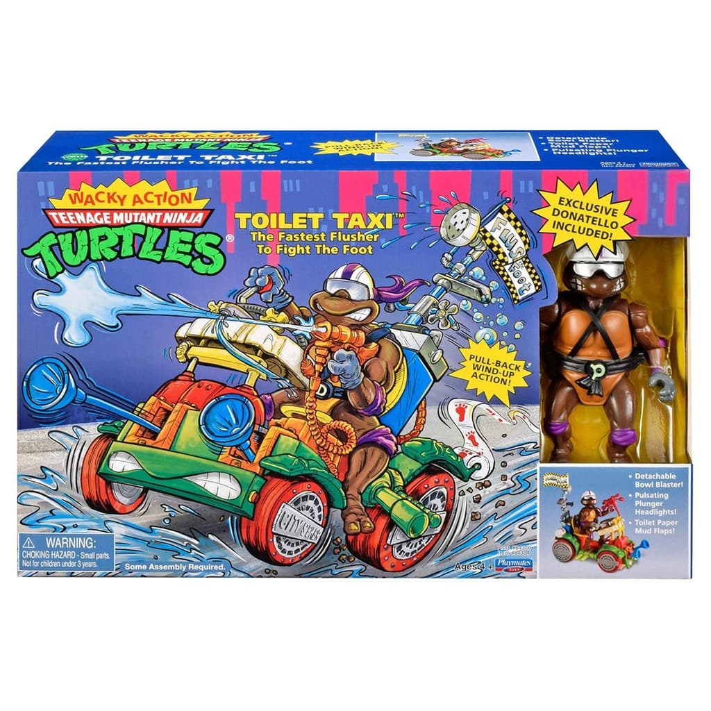 Táxi Sanitário Clássico com Boneco Donatello - As Tartarugas Ninja