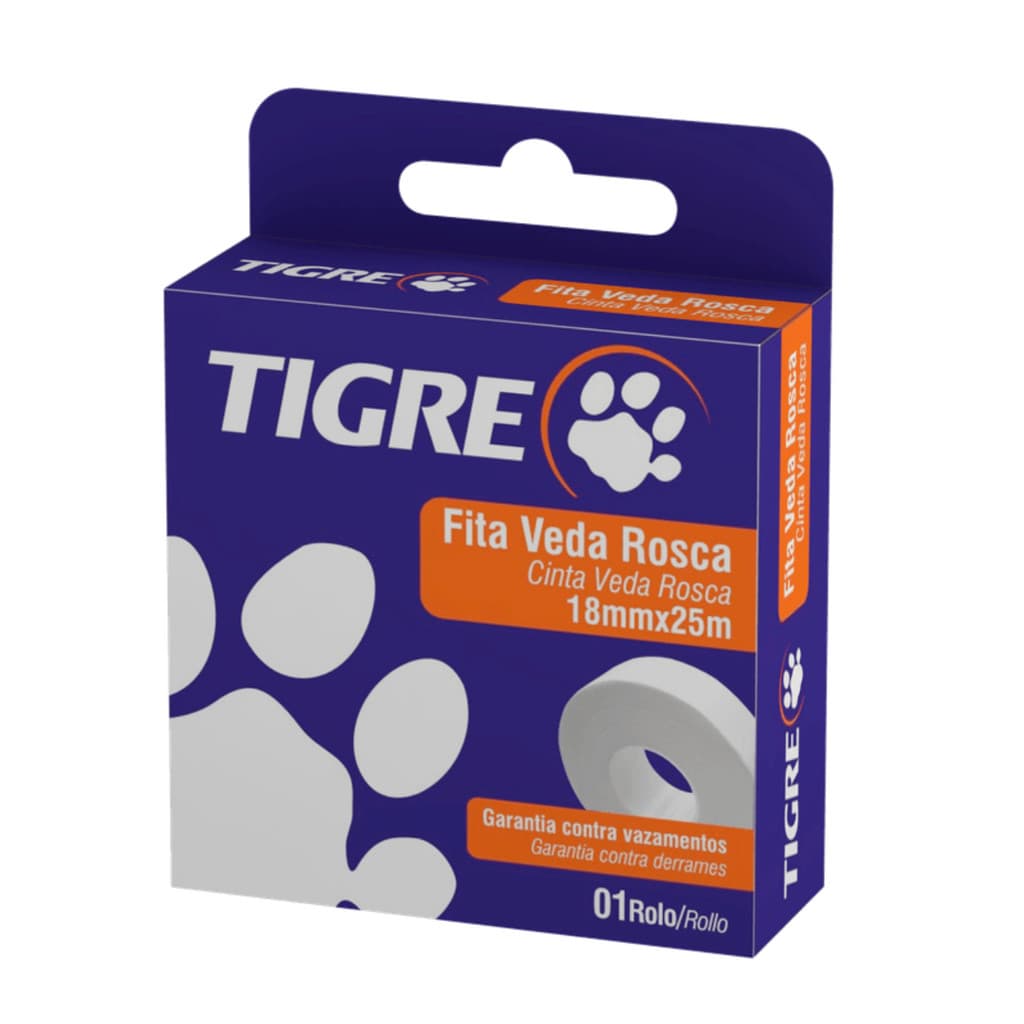 FITA VEDA ROSCA 18MM X 25M TIGRE