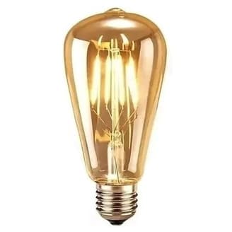 Lâmpada Filamento Led Decorativa Retrô Vintage Âmbar