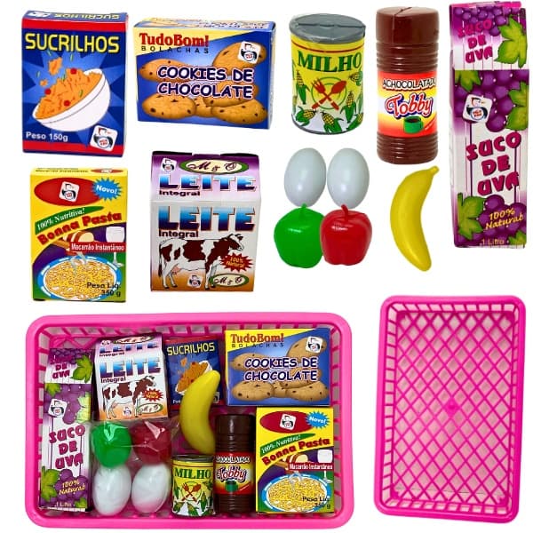 Kit 25 Frutinhas/mercado Brinquedo Menina Comidinha Infantil Compras Diversão Presente Criança Bonito Barato