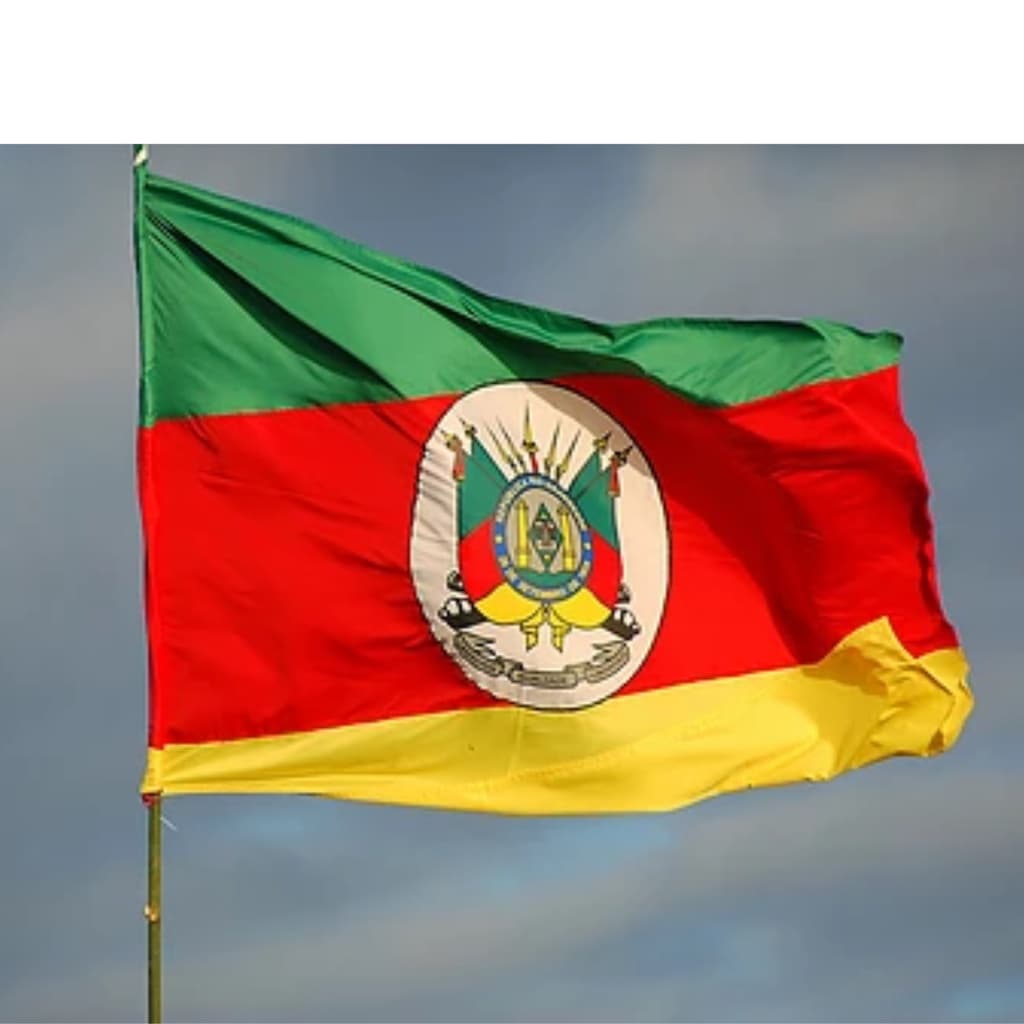 Bandeira Rio Grande Do Sul Poliéster Oficial 90x150cm Estado RS 2027
