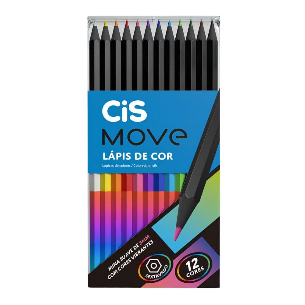 Lápis de Cor Cis 12 Cores Move