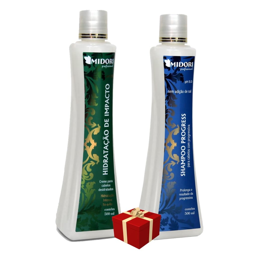 Midori Shampoo Progress 500ml + Hidrataçao De Impacto 500ml