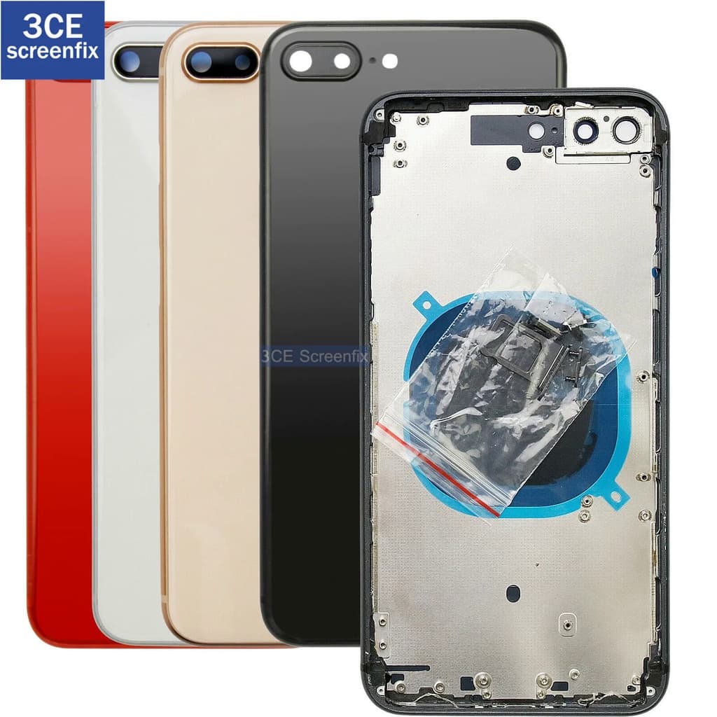 Alta Qualidade Para iPhone 8 Plus SE 2020 Bateria Back Housing Tampa De Vidro Médio Chassis Frame SIM Tray Side Key Part