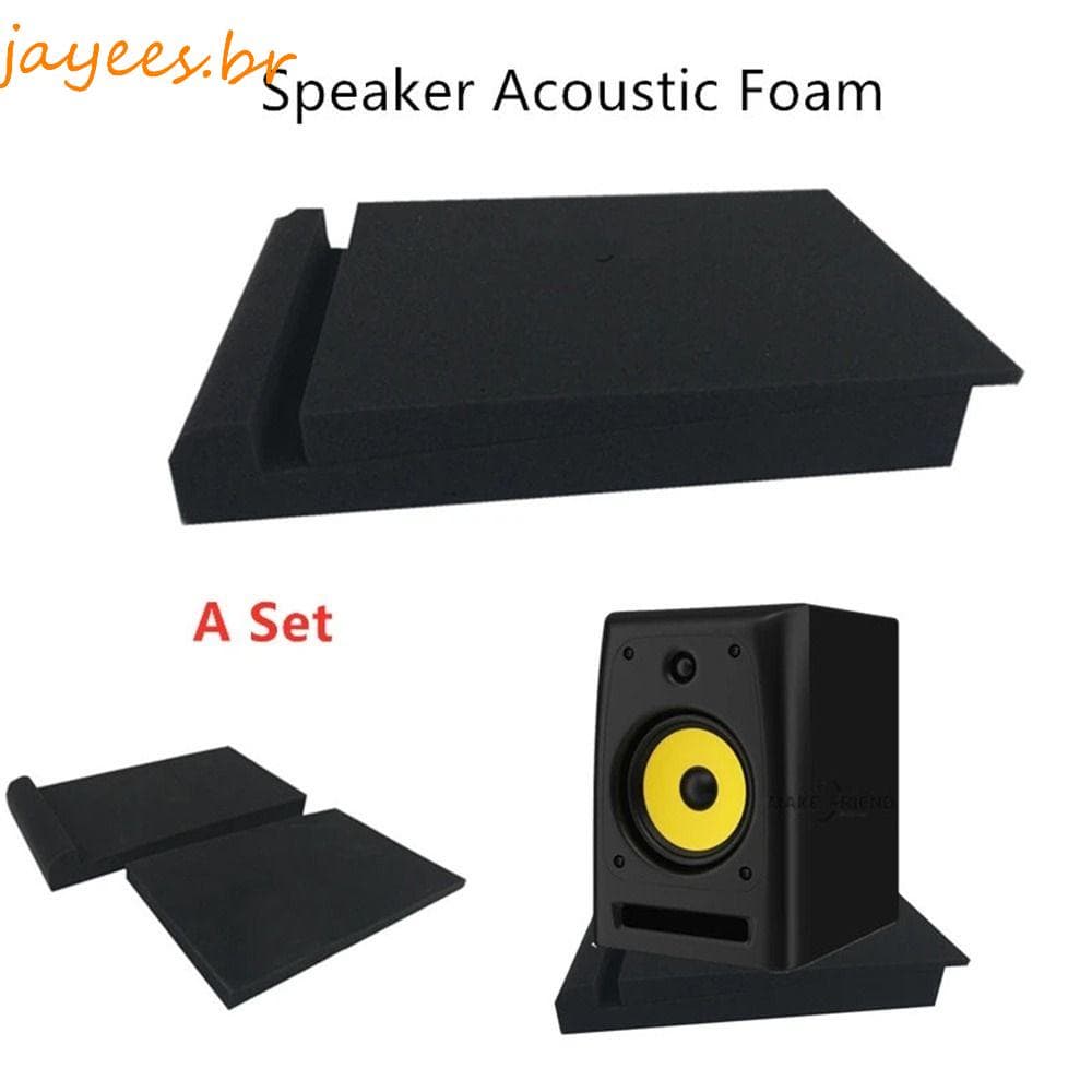 Almofadas De Isolamento De Alto-Falantes JAYEES Anti-Choque Painéis Subwoofer 33x27x4cm Sonoro Espuma Acústica