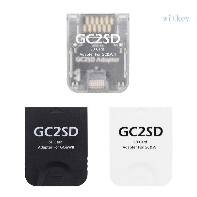 GC2SD Adaptador Conversor Leitor Cartões Para GameCubeWii Console Jogos