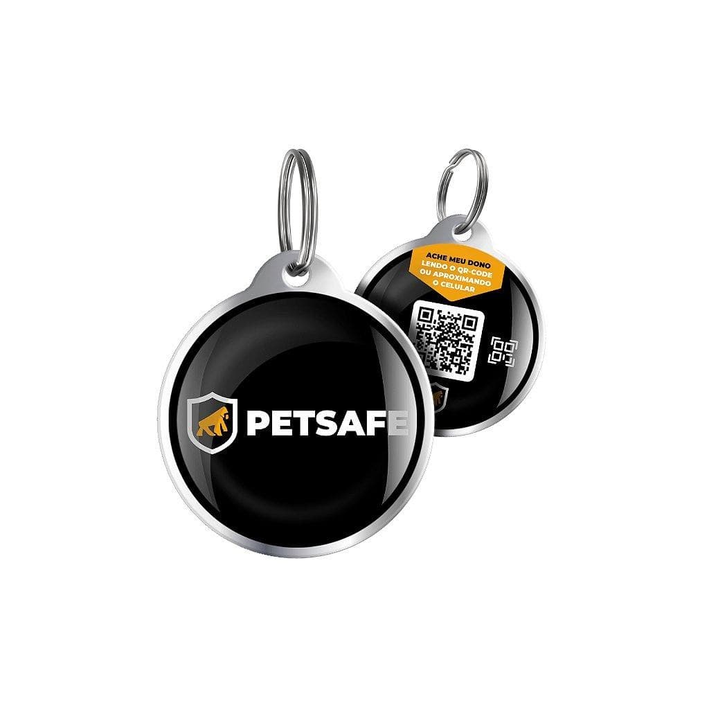 Gshield Pingente Tag de Identificação PetSafe 3cm a Prova D'água com QRCode para Coleira de Cães e Gatos