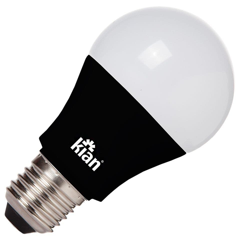 Lampada Led Bulbo E-27 9W Bivolt Luz Negra Kian