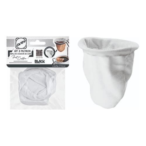 Refil Para Coador de Café Filtro Individual Kit 3 Arthi