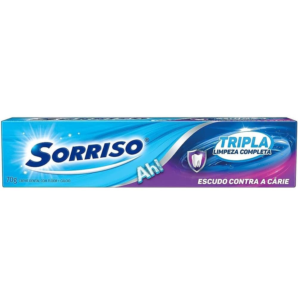 Pasta Creme Dental Sorriso Tripla Limpeza Completa 70g