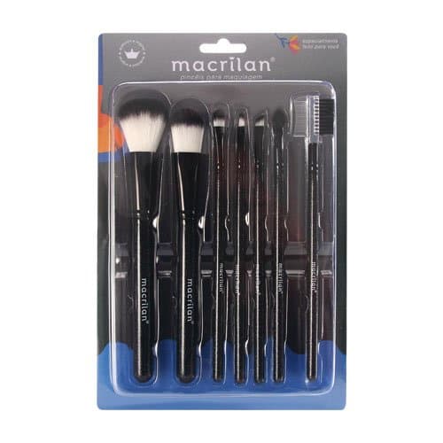 Kit Com 7 Pincéis Para Maquiagem - Macrilan - KP5-9A