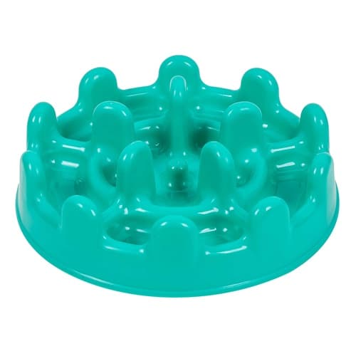 Comedouro Pet Games Lento Mini Pet Fit para Cães e Gatos Verde Água