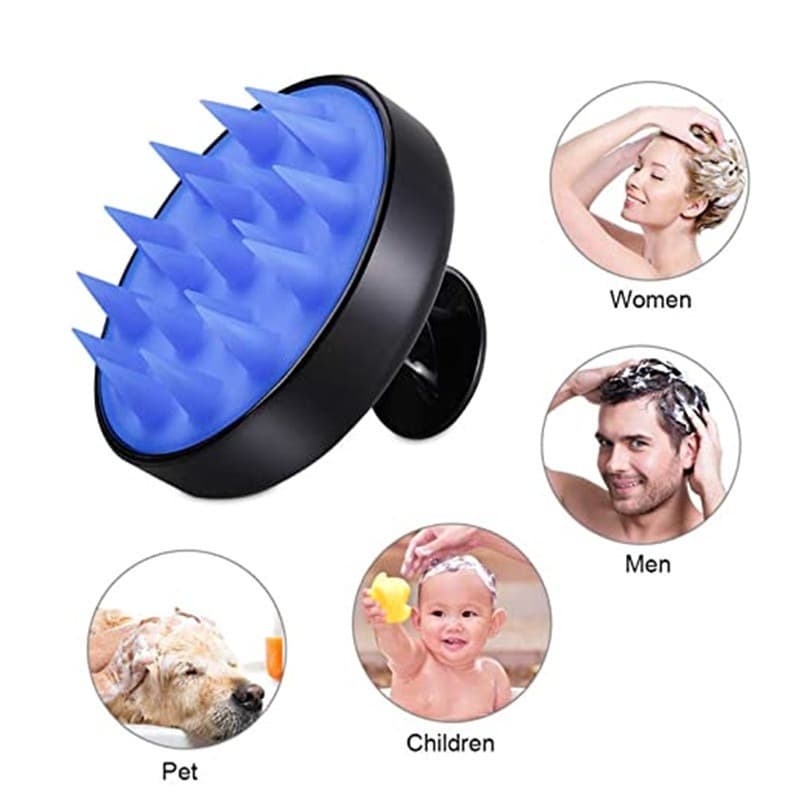 1un Escova Massageadora Couro Cabeludo Anti Caspa Anti Queda COR ALEATÓRIA