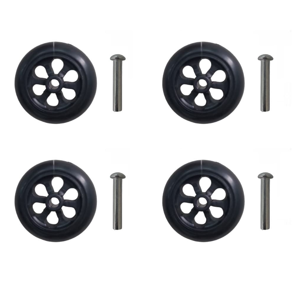 Kit 4 Rodas de Mala de Viagem - 55x20x6 mm
