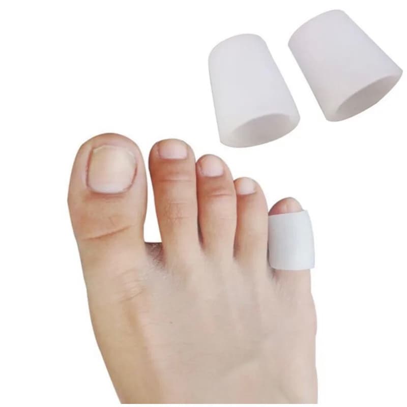2 Protetor Dedo Silicone Anel Calo Joanete Pés Lesão Dor Promoção