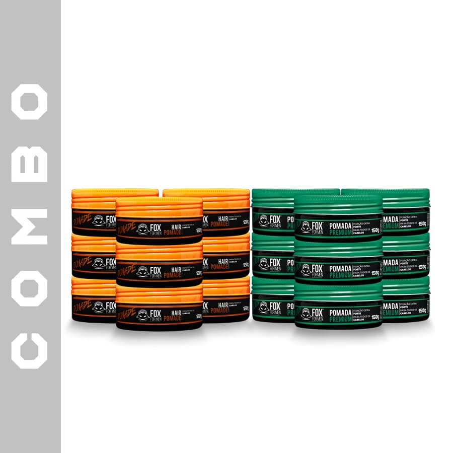 COMBO 1 - FOX FOR MEN 10 PASTA PREMIUM E 10 PASTA ORANGE