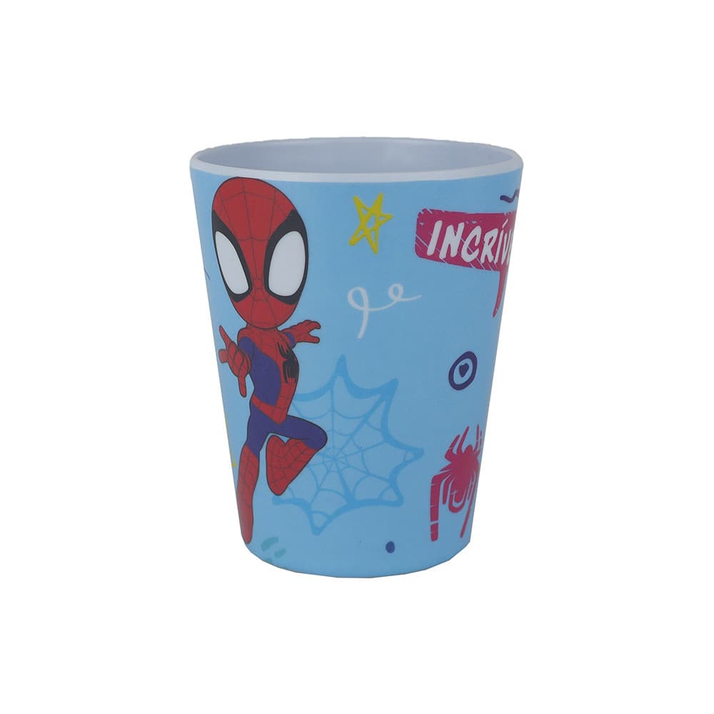 Copo Infantil Spider Man Bebibas Melamine 300ml