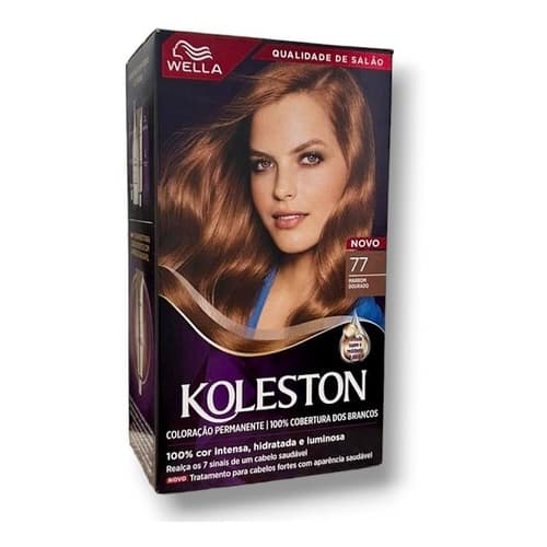 Koleston Coloração Permanente Cor 77 Marrom Dourado