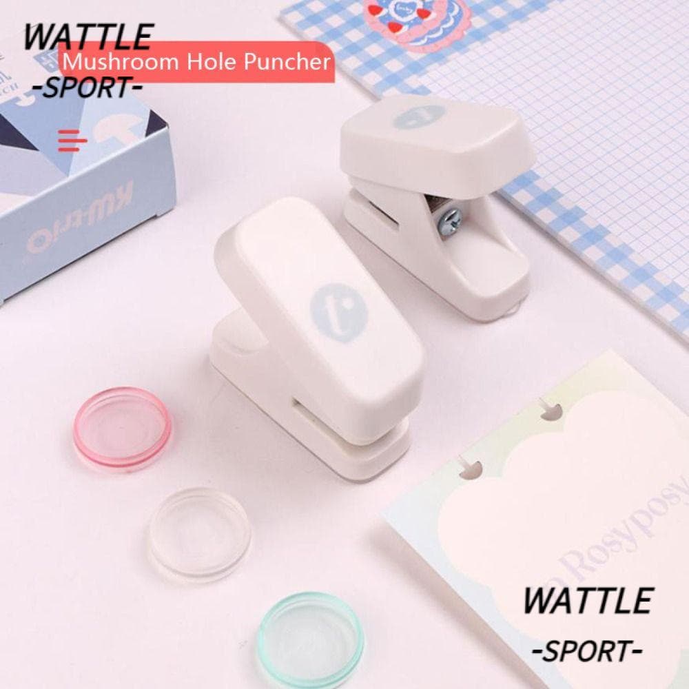 WATTLE Perfurador De Furo , Único De Cogumelo , Papelaria Criativa De Papel Tipo T Feita A Mão