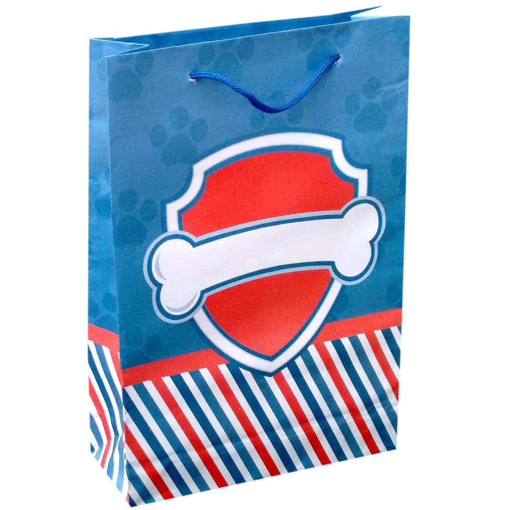 Sacolas De Papel Patrulha Canina 25x17x6cm 10u a 50u Para Lembrancinha De Aniversário Surpresa Presente Bolsa Festa