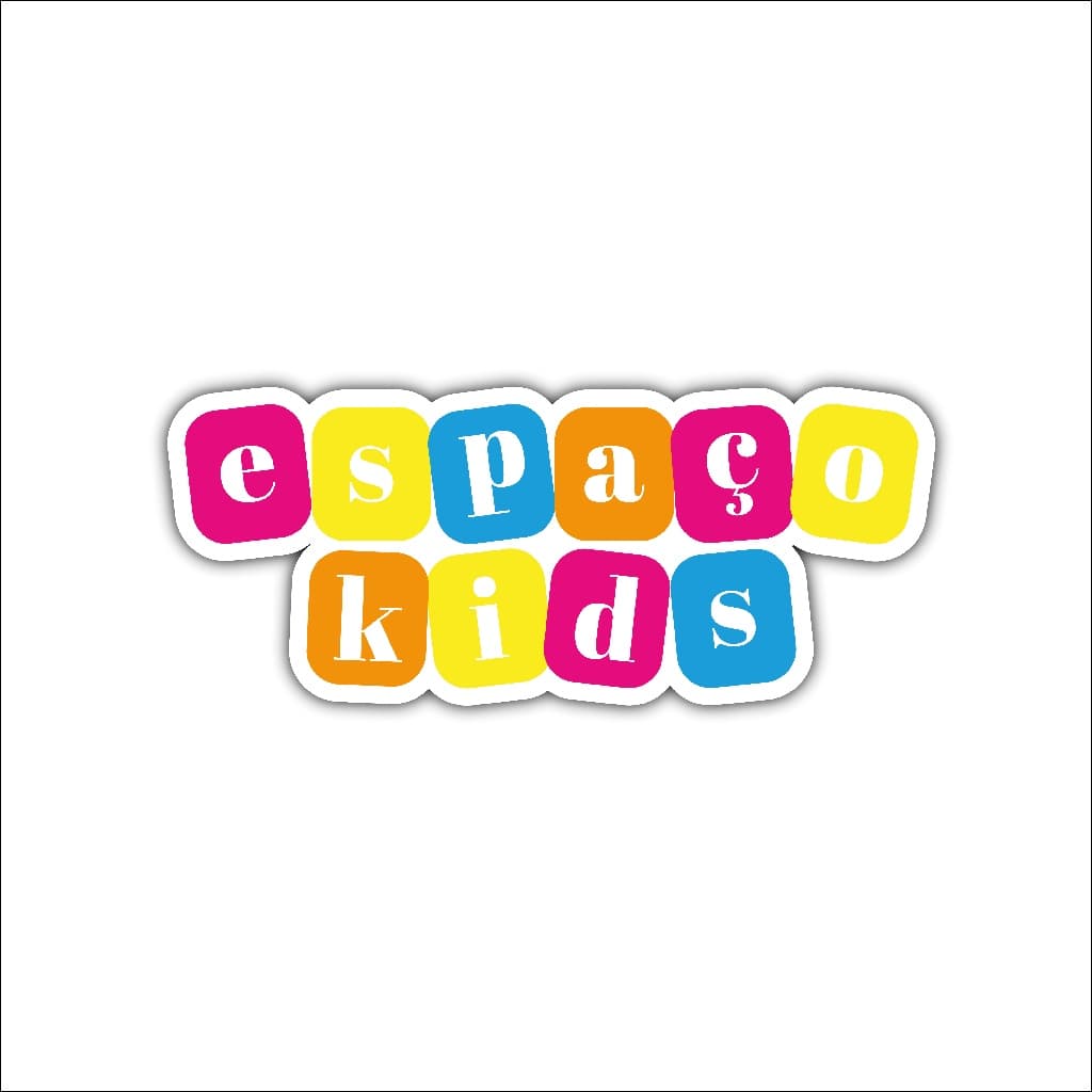 Placa Quadro Espaço Kids Blocos - Decoração Espaço Kids