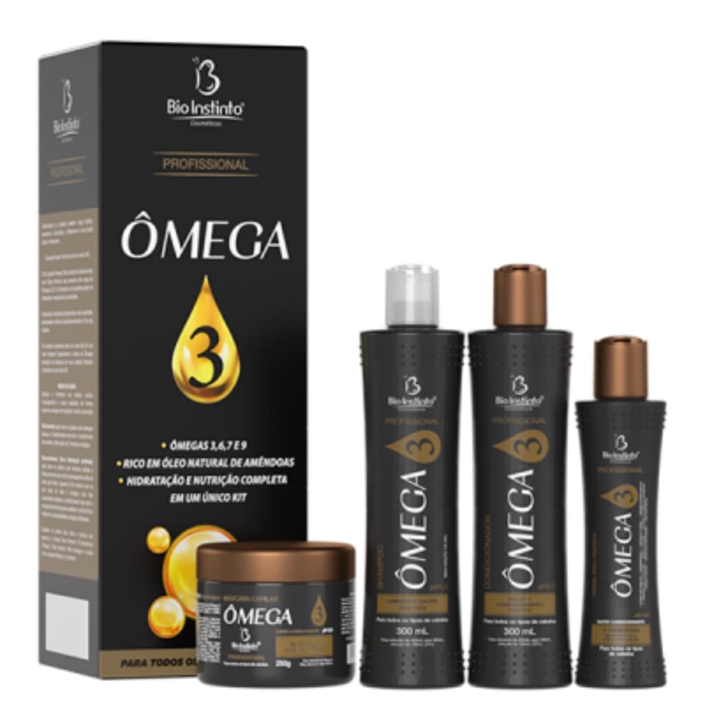 kit Omega 3 Bio instinto Hidratação