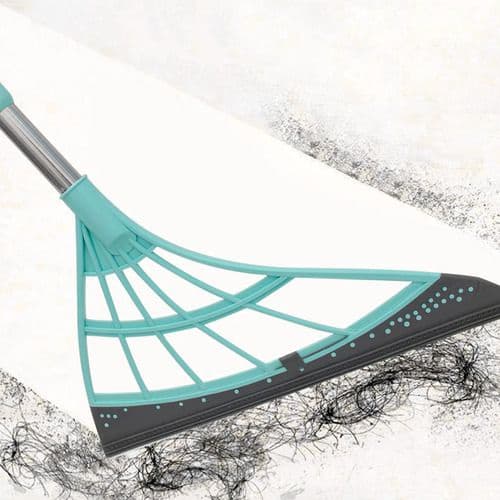 Vassoura Mágica Silicone Rodo Tira Pelo Limpa Vidro Seca Mop