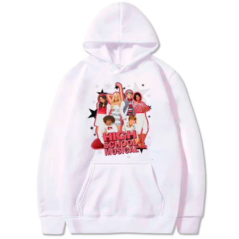 Moletom Unissex Canguru Com Capuz High School Musical The Series Vintage Group Shot Shirt, East High School Tee