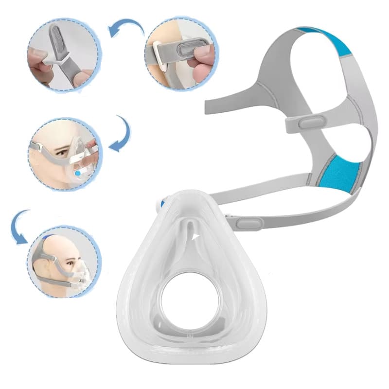 Máscara De Silicone CPAP De Reposição E Cinto De Arnês Compatível Com AirFit F20