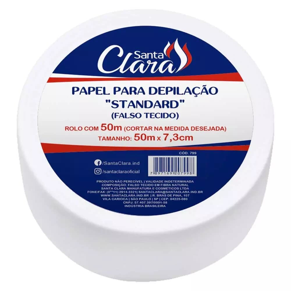 Papel Para Depilação "Standard" Falso Tecido Em Rolo 50m