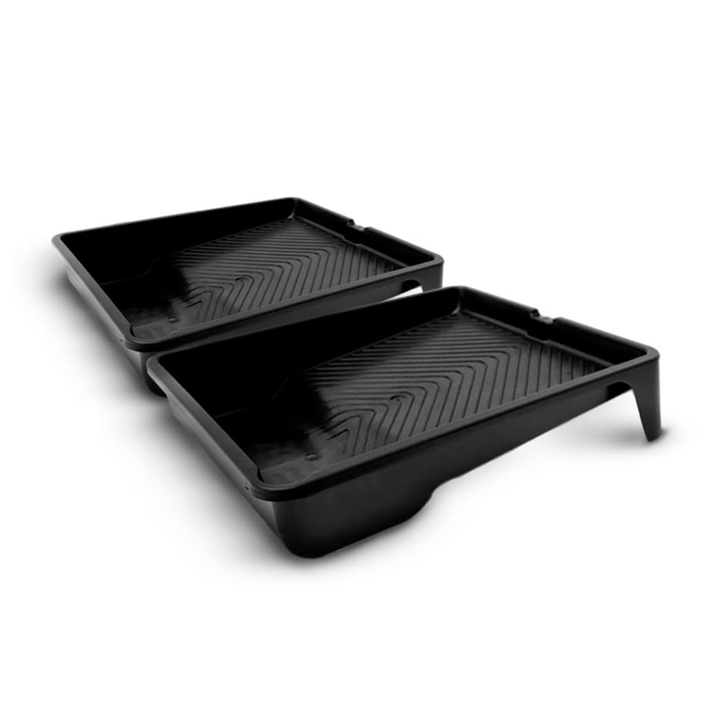Kit 2 Bandeja Pintura Grande Preta 37cm x 30cm - Gerplast