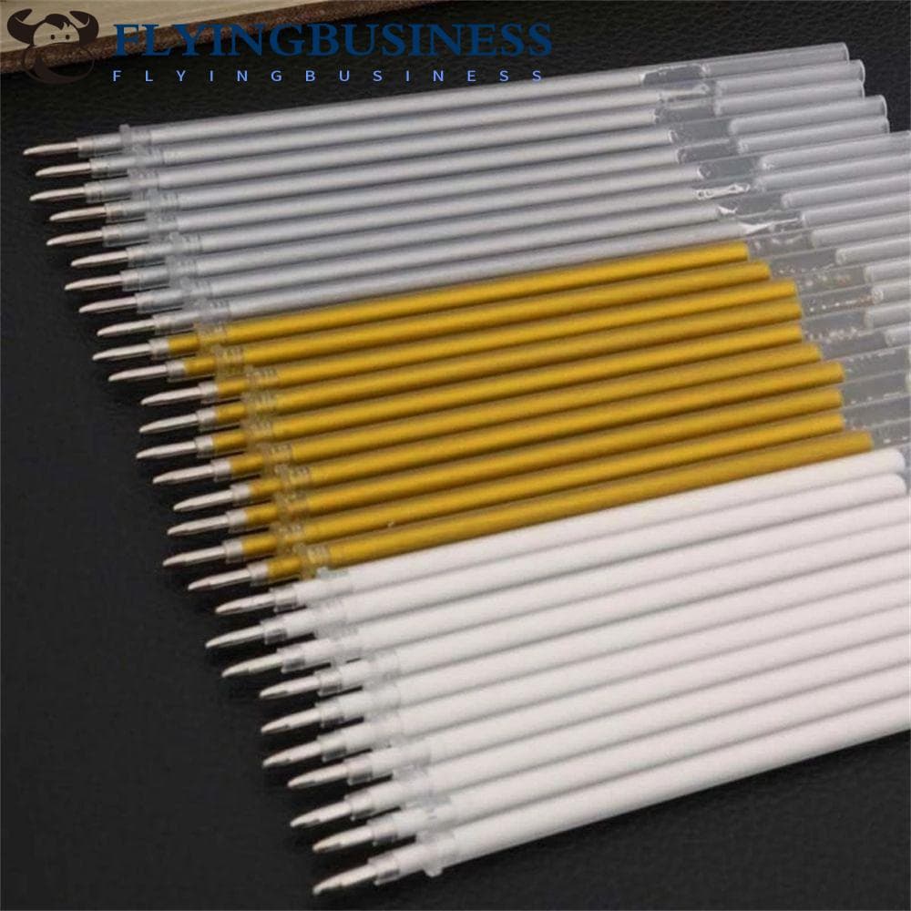 Flyingingbusiness Gel Pen Refil De Caneta Escrita 20Pcs School 0.7mm Tintas Brancas Tinta De Bricolagem