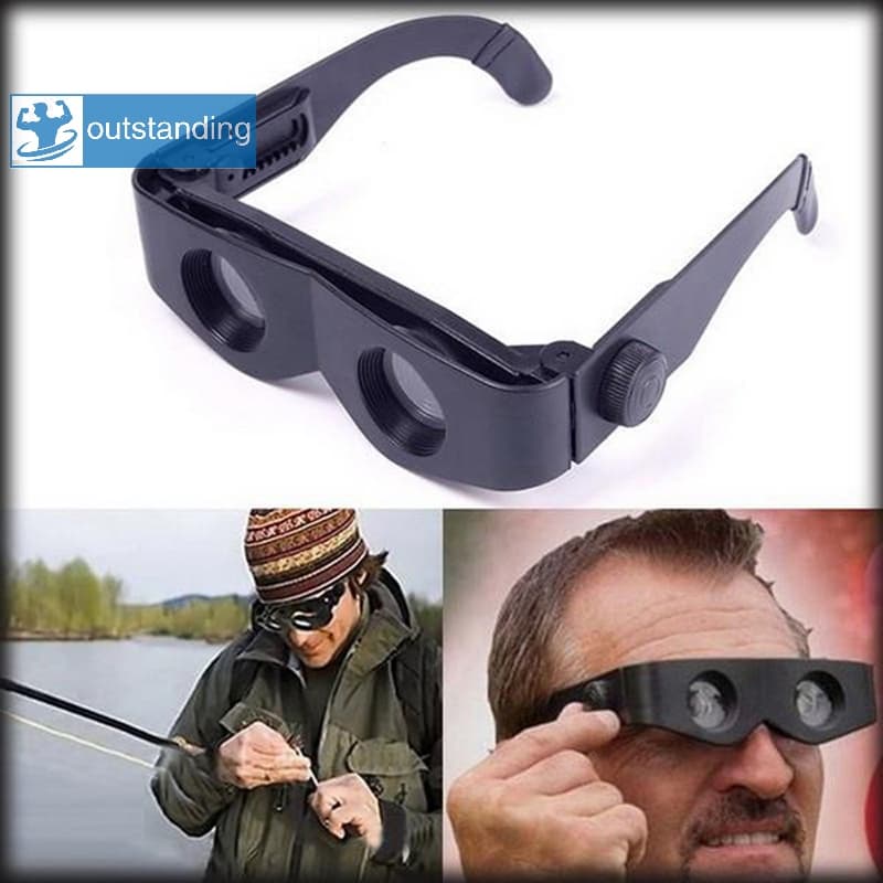 Destaque Óculos Portáteis Estilo Lupa Telescópica Binóculos Para A Pesca Concerto De Caminhada Novo