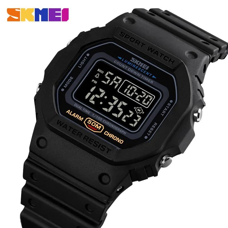 SKMEI Relógio Esportivo Digital Multifuncional Homem 2 Relógios De Pulso Masculinos De Contagem Regressiva Moda Retro reloj hombre 1628relógios De Presente Requintados